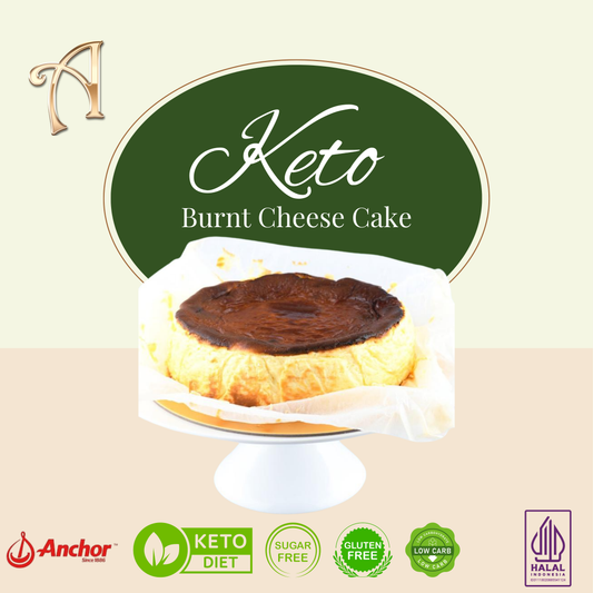 Burnt Cheese Cake | Keto Friendly | Sugar Free | Glutten Free | Low Carb | 12cm | Special Price Rp148.000