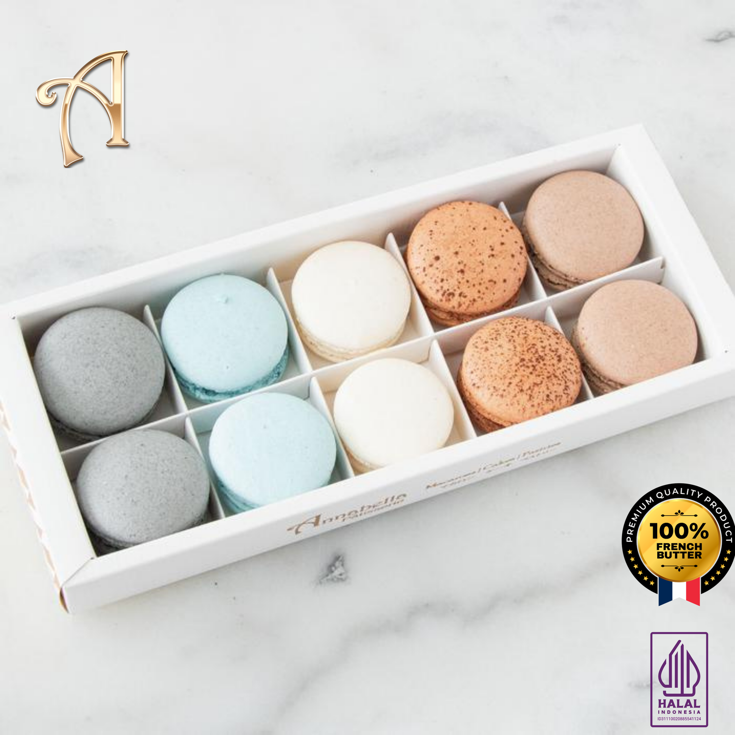 10PCS Macarons in Gift Box (Classic 3) | Special Price Rp118.000