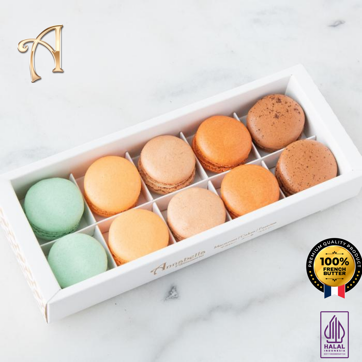 10PCS Macarons in Gift Box (Classic 4) | Special Price Rp118.000