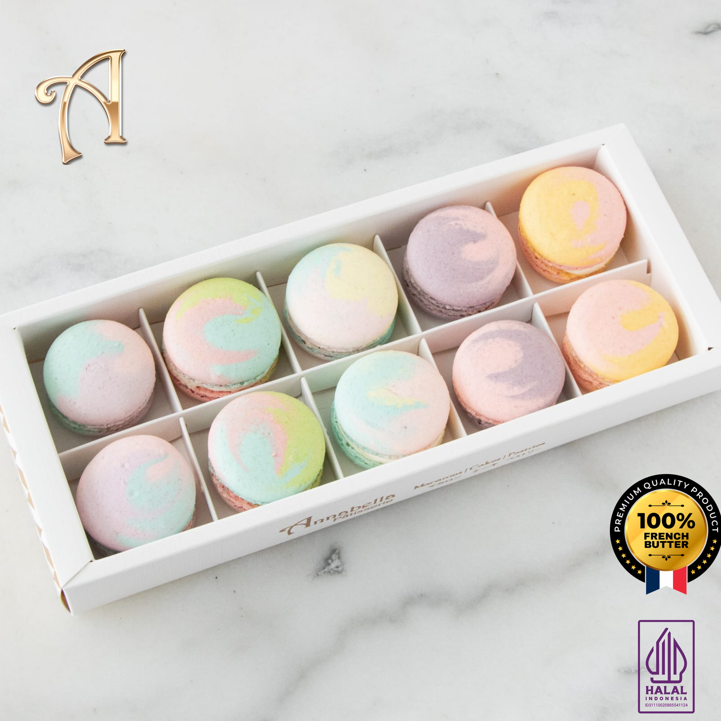 10PCS Macarons in Gift Box (Marvelous 1) | Special Price Rp178.000