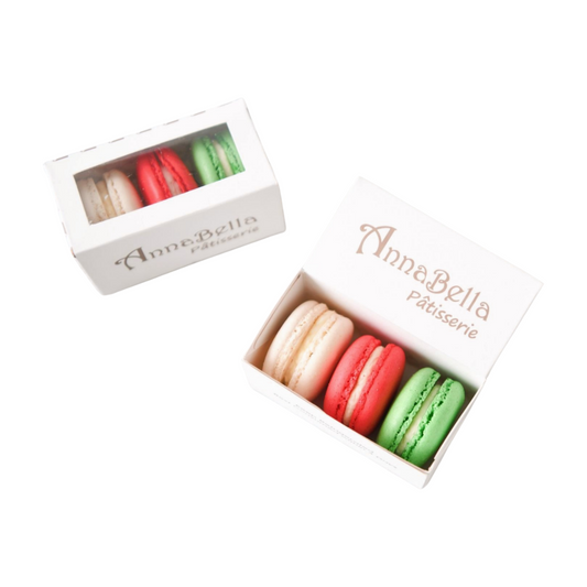 Pre Order Ho ho ho! | Merry Christmas | Bundle 5 Boxes 3pcs Christmas Macarons in gift box | Special Price Rp.168,000