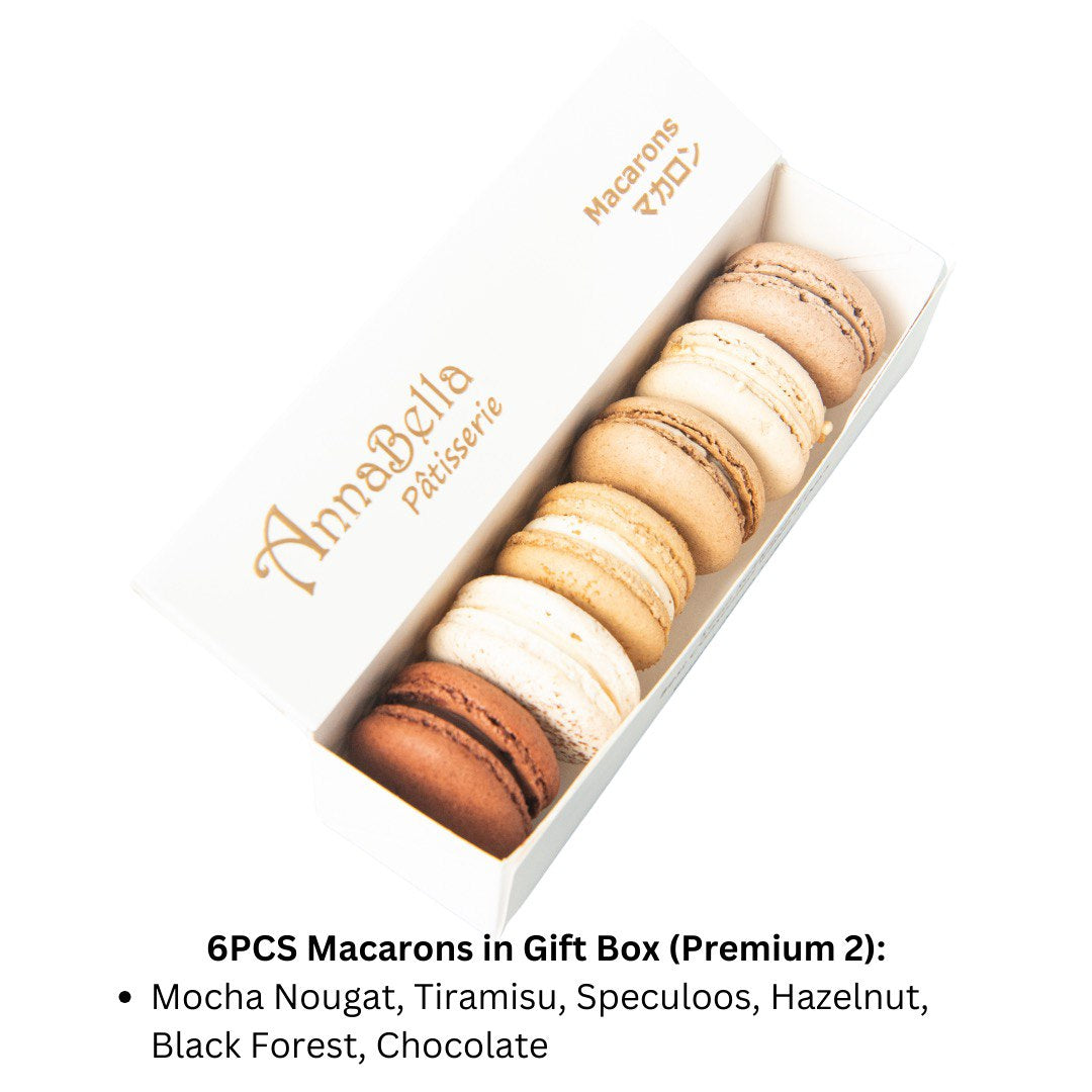 6PCS Macarons in Gift Box (Premium 2) | Special Price Rp69.000