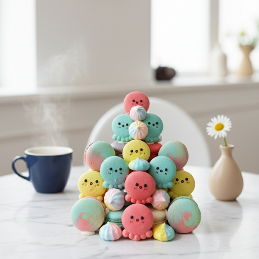 Octopi Macaron Tower | 43pcs Macarons